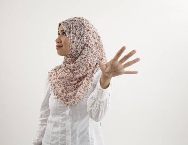 cahil ifade ile Malay kadın