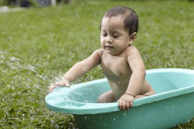malay bebek eğlence - açık banyo sahip
