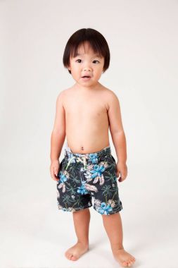 Çinli çocuk yaz tatili için hazır olsun