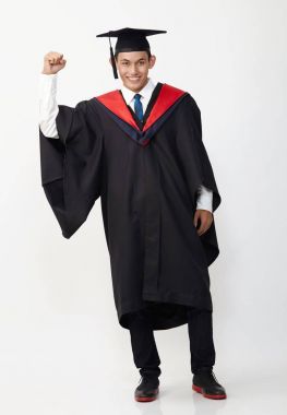  malay mezun öğrenci studio poz kamera seyir