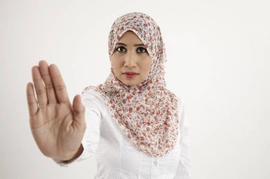 El hareketi ile Malay kadın yok