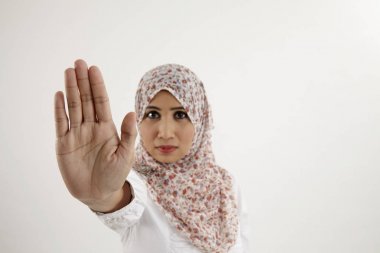 El hareketi ile Malay kadın yok