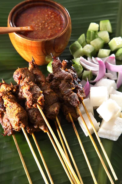 Satay de carne — Fotografia de Stock