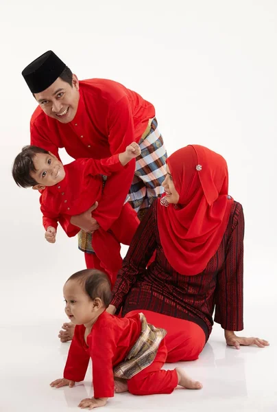 Candid Shot Malay Family — Stock Photo, Image