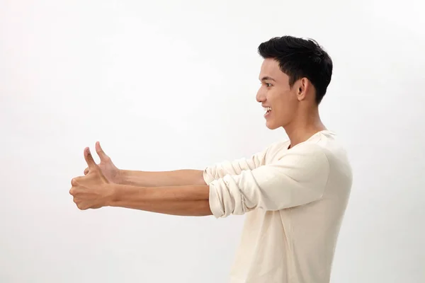 Side View Double Thumb — Stock Photo, Image