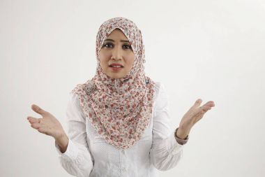 şüpheli ifade ile Malay kadın