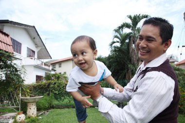 Baba ve oğul açık iyi eğlenceler 