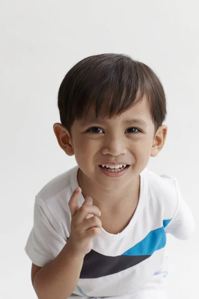 Retrato Niño Malayo Unos Años — Foto de Stock