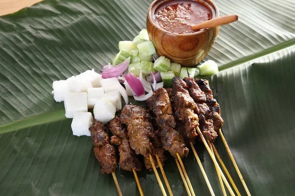 Nötkött satay — Stockfoto