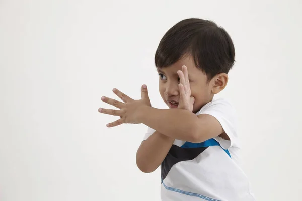 Maleis Spelen Met Handgebaar — Stockfoto