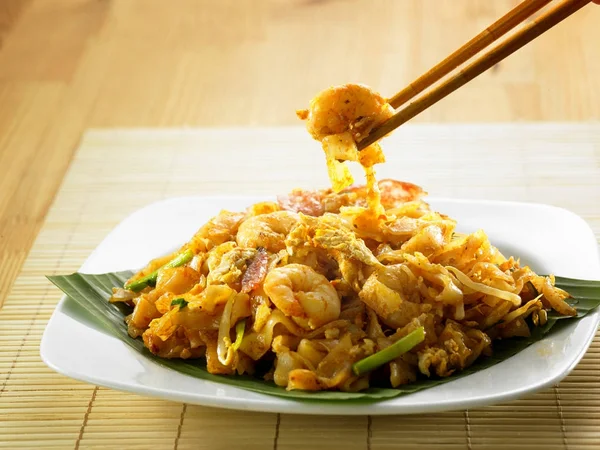 Znak kuey teow — Zdjęcie stockowe