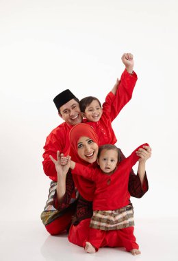 candid shot for the malay family clipart