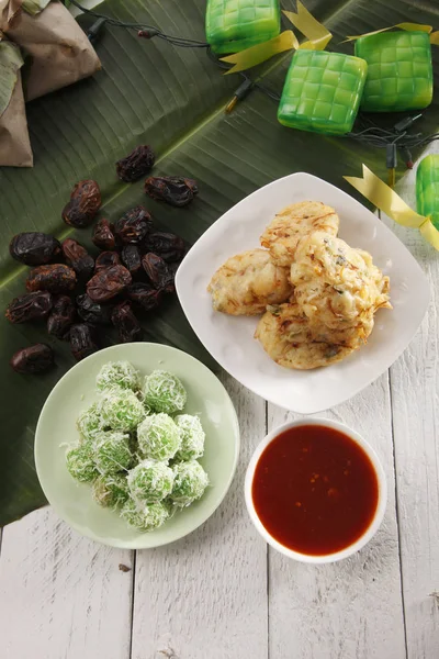 Top View Malaysia Traditional Food Waiting Buka Puasa — Stock Photo, Image