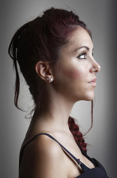 Italy, studio portrait of a beautiful girl — Stock Photo, Image