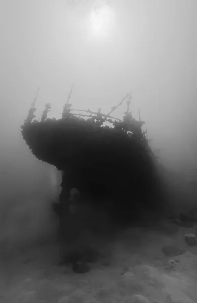 苏丹，红海沉船残骸-电影扫描 — 图库照片