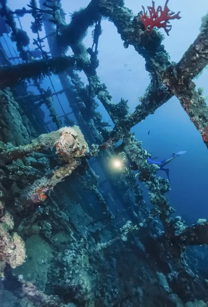 SUDAN, Red Sea, U.W. photo, wreck diving, Umbria wreck - FILM SCAN — Stock Photo, Image