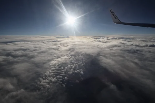 Ιταλία? 14 Νοεμβρίου 2016, Αεροφωτογραφία του σύννεφα στον ουρανό - συντακτική — Φωτογραφία Αρχείου
