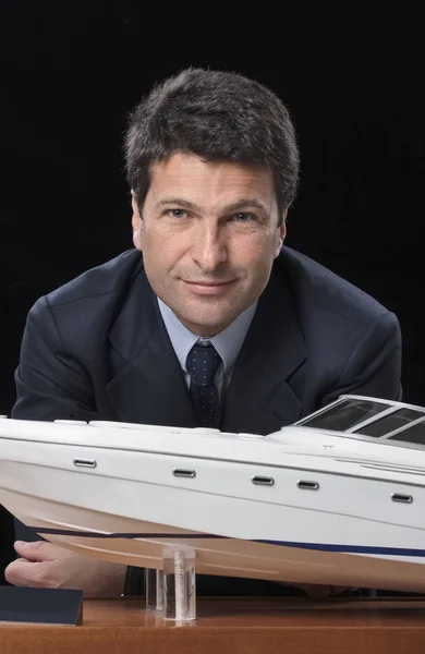 Italien; 24 maj 2007 Yacht lyx builder studio porträtt - ledare — Stockfoto