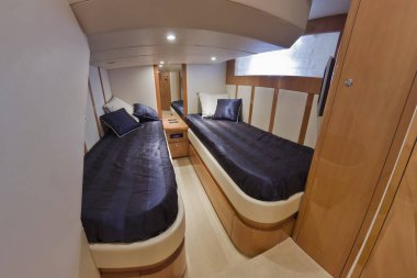 İtalya, Toskana, Viareggio, lüks yat (20 metre), misafir yatak odası