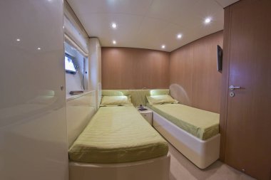 Fransa, cannes, lüks yat, misafir yatak odası