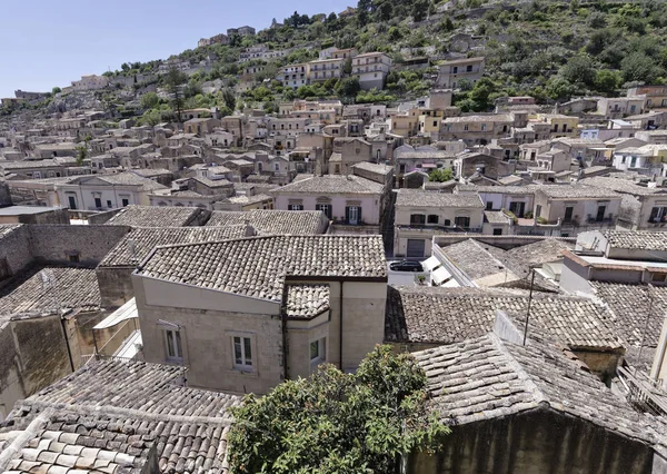 Италия, Sicily, Modica (Ragusa Province), view of the Baroque town — стоковое фото