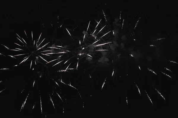 Italy, Sicily, Marina di Ragusa, fireworks at night — Stock Photo, Image