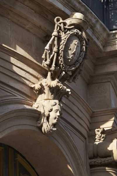 Italy, Sicily, Scicli (Ragusa Province), St. John Cathedral baroque facade (1803 a.C.), religious ornaments — Stock Photo, Image