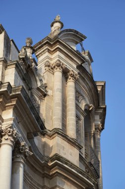 İtalya, Sicilya, Scicli (Ragusa ili), St. John 's Barok Kilisesi cephesi (18. yüzyıl AC)