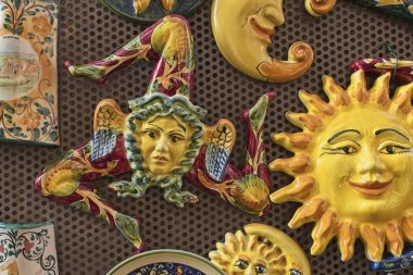 İtalya, Sicilya, Taormina, Sicilya seramik becerikli alet Satılık