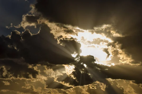 Italy, Sicily, Mediterranean sea, stormy clouds on the Sicily Channel in winter — Stock Photo, Image