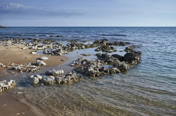 Italië Sicilië Middellandse Zee Zuid Oosten Kustlijn Casuzze Provincie Ragusa — Stockfoto