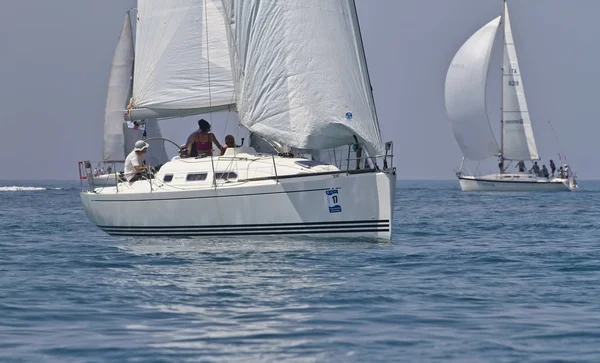 Italien Sizilien Mittelmeer Marina Ragusa Juni 2012 Segelbootrennen Leitartikel — Stockfoto