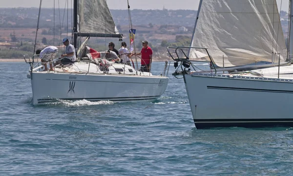 Italien Sizilien Mittelmeer Marina Ragusa Juni 2012 Segelbootrennen Leitartikel — Stockfoto