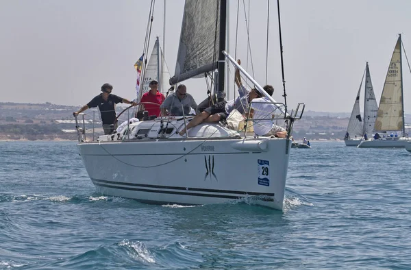 Italien Sizilien Mittelmeer Marina Ragusa Juni 2012 Segelbootrennen Leitartikel — Stockfoto