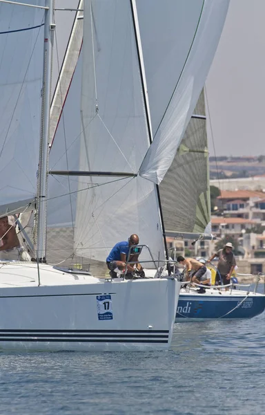 Italien Sizilien Mittelmeer Marina Ragusa Juni 2012 Segelbootrennen Leitartikel — Stockfoto