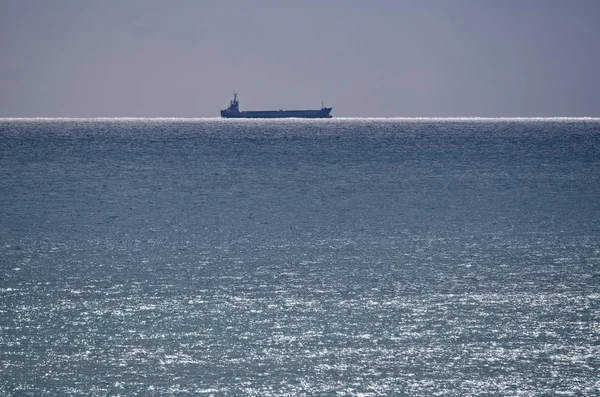 Italia Sicilia Mar Mediterraneo Nave Carico — Foto Stock