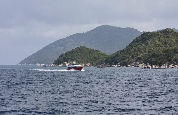 Thailandia Koh Phangan Isola Phangan Vista Dell Isola Dal Mare — Foto Stock