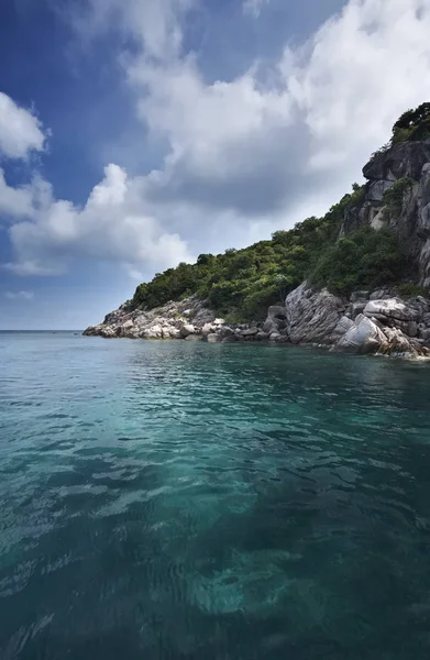 Thailand Koh Nangyuan Nangyuan Island Rocky Coastline Island — Stock Photo, Image