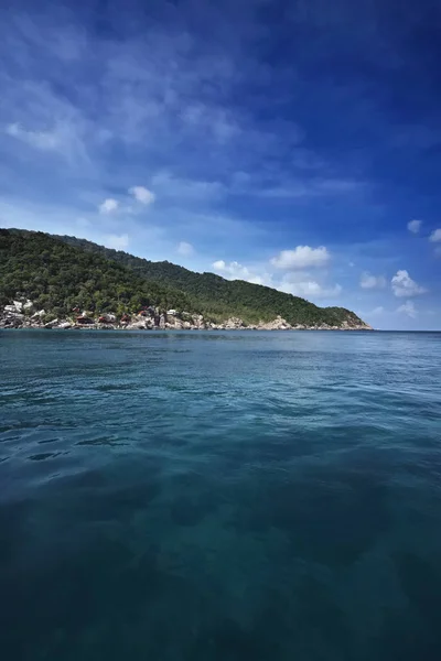 Tayland Koh Nangyuan Nangyuan Ada Adanın Kayalık Sahil Şeridi — Stok fotoğraf