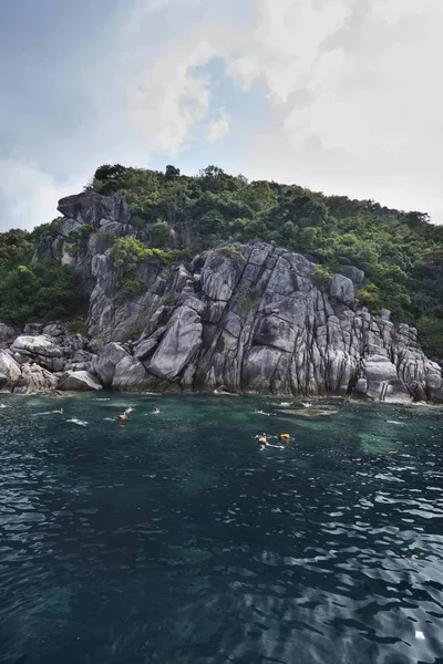 Tayland Koh Nangyuan Nangyuan Ada Cilt Dalgıçlar Adanın Açık Sularda — Stok fotoğraf