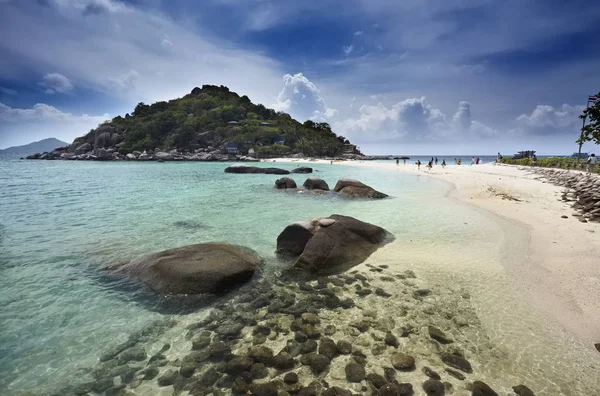 Tajlandia Koh Nangyuan Nangyuan Island Widok Wyspy — Zdjęcie stockowe