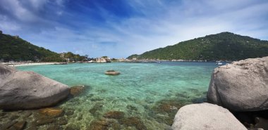 Tayland, koh nangyuan (nangyuan ada), ada manzarası