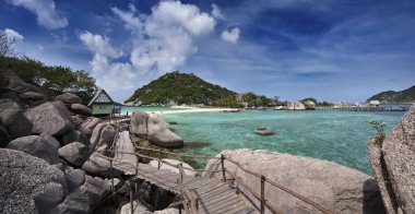 Tayland, koh nangyuan (nangyuan ada), ada manzarası