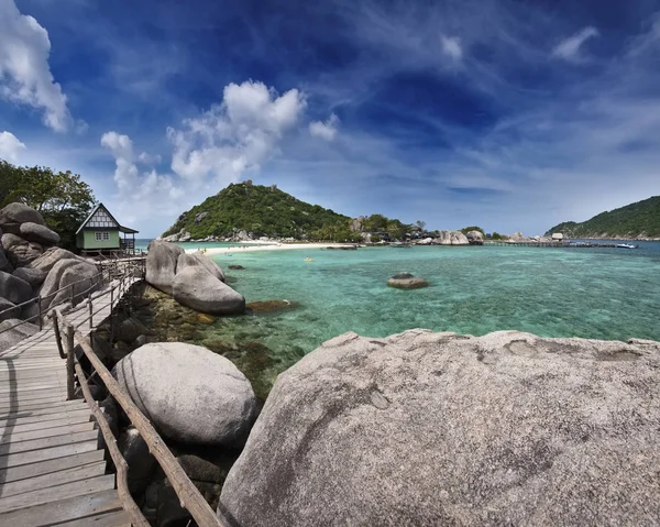 Tajlandia Koh Nangyuan Nangyuan Island Widok Wyspy — Zdjęcie stockowe