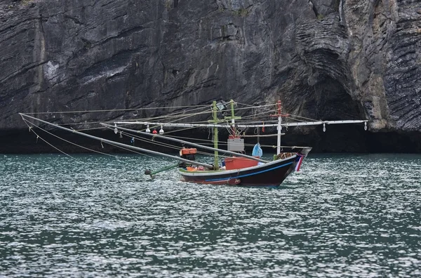 Thailandia Koh Samui Samui Island Locale Barca Pesca Legno — Foto Stock