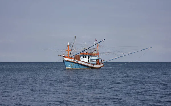 苏梅岛 苏梅岛 2007年3月6日 当地的木制渔船 — 图库照片