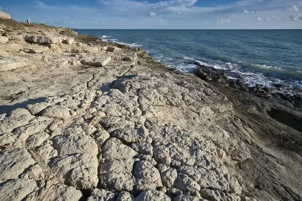 Italia Sicilia Mar Mediterraneo Sampieri Provincia Ragusa Veduta Della Costa — Foto Stock