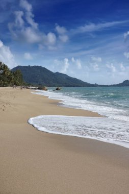 Tayland, Koh Samui (Samui Adası), insanlar sahilde