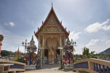Tayland, koh samui (samui Adası, plai laem Budist tapınağı (wat plai laem)