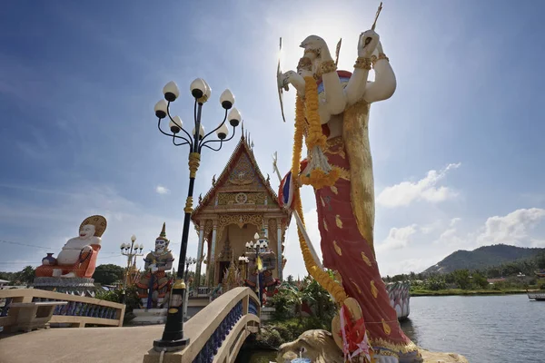 Tailândia Koh Samui Samui Island Plai Laem Buddhist Temple Wat — Fotografia de Stock